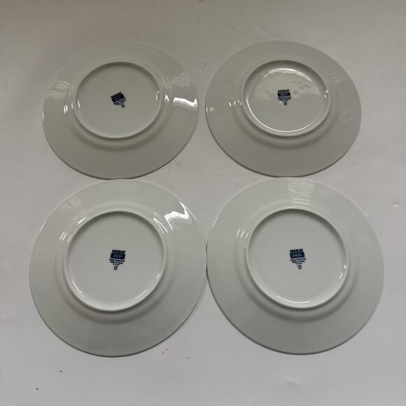 Set of 4 IKEA Susan Pryke 365 White Porcelain 8 3/8” Salad Plates 21464 TURKEY - Picture 2 of 8